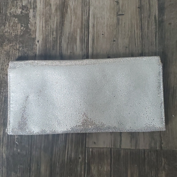 Victoria's Secret Silver Shimmer Envelope Clutch - Picture 3 of 8